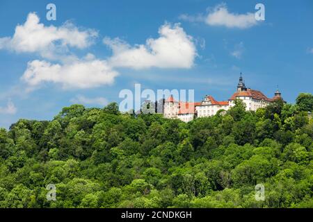 Castello di Langenburg, Langenburg, Hohenlohe, Baden-Wurttemberg, Germania, Europa Foto Stock