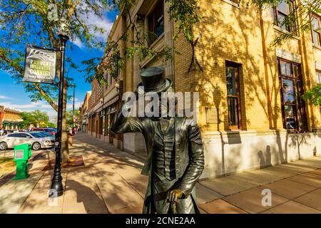 Statua di George Washington nel centro di Rapid City, South Dakota, Stati Uniti d'America Foto Stock