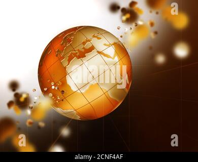 Abstract background tecnologico Foto Stock