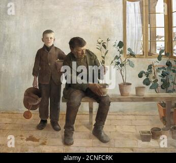 Ferenczy Károly - Giardinieri - Scuola Ungherese - XIX secolo Foto Stock