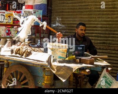 Fotografia di strada al Cairo Foto Stock