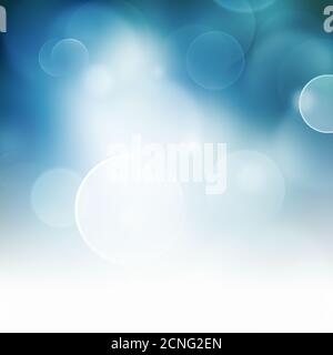 Blu sfondo bokeh di fondo Foto Stock