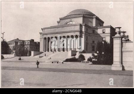 Columbia University: Edificio della biblioteca. New York. Biblioteca Low Memorial 1903 Foto Stock