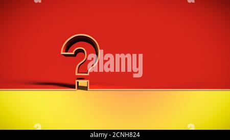 Sfondo astratto con un punto interrogativo Foto Stock
