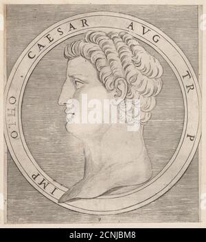 Speculum Romanae Magnificentiae: Otho, dai dodici Cesari, ca. 1500-1534. Foto Stock