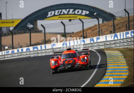 Le Mans, Francia. 18 Settembre 2020. 26 Rusinov Roman (rus), Vergne Jean-Eric (fra), Jenson Mikkel (dnk), G-Drive Racing, Aurus 01-Gibson, azione durante le sessioni di qualifica e Hyperpole della 2020 24 ore di le Mans, 7° appuntamento del Campionato Mondiale FIA Endurance 2019-20 sul circuito des 24 Heures du Mans, Dal 16 al 20 settembre 2020 a le Mans, Francia - Foto Thomas Fenetre / DPPI Credit: LM/DPPI/Thomas Fenetre/Alamy Live News Foto Stock