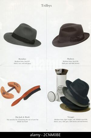 The Inside of UK catalogue 'James Lock & Co', ottobre 2007. Foto Stock