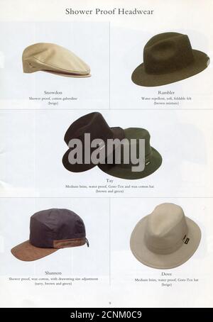 The Inside of UK catalogue 'James Lock & Co', ottobre 2007. Foto Stock