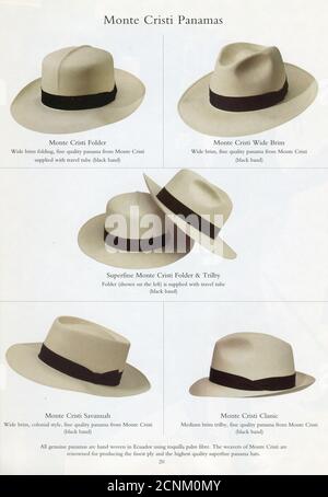 The Inside of UK catalogue 'James Lock & Co', ottobre 2007. Foto Stock