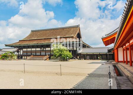 Kyoto, Giappone, Asia - 3 Settembre 2019 : Vista del Palazzo Imperiale di Kyoto Foto Stock