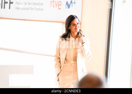 San Sebastian, Spagna. 18 settembre 2020. Elena Anaya al 68° Festival Internazionale del Cinema di San Sebastian. Credit: Julen Pascual Gonzalez/Alamy Live News Foto Stock