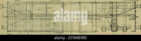 . Ingegnere americano e giornale ferroviario . Sezioni longitudinali. /Pj-^.v, j fix?^^ Comer ft. Piano e Sezione. 112,000-LIBBRA DI AUTOMOBILI DI MINERALE DI ACCIAIO IN SCOZIA. Ferrovia di Caledonian. Foto Stock