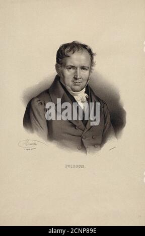 Portrait of SIM;su Denis Poisson (1781-1840). Collezione privata. Foto Stock