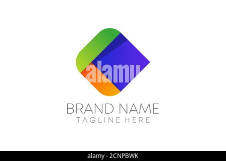 abstract moderno business c letter logo. Illustrazione Vettoriale