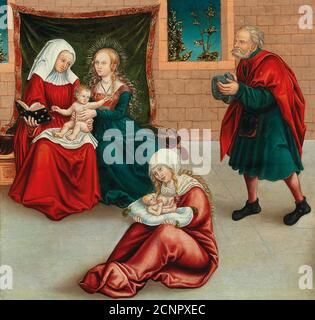 La Santa Kinship, 1528. Collezione privata. Foto Stock