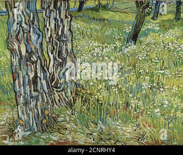 Tronchi d'albero in erba, 1890. Trovato nella collezione di KR& xf6;ller-M& xfc;ller Museum, Otterlo. Foto Stock