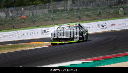 Vallelunga, Roma, 11 settembre 2020. Festa americana di Roma. NASCAR Euro campionato auto da corsa in azione Foto Stock