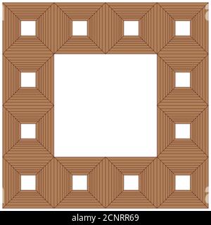 Cornice quadrata bianca isolata su sfondo trasparente Immagine e Vettoriale  - Alamy