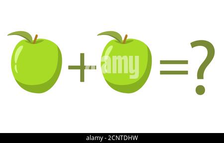 Gioco di conteggio per i bambini prescolare. Educazione un gioco matematico. Illustrazione Vettoriale