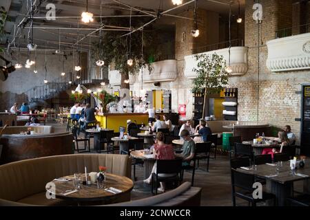 Chiosco ristorante, Budapest, Ungheria, Foto Stock