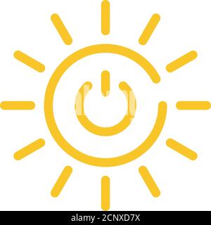 Icona a colori a basso costo e a energia pulita. Responsabilità sociale d'impresa. Obiettivi di sviluppo sostenibile. Segno di colore SDG. Pittogramma per annuncio, web. UI UX Illustrazione Vettoriale
