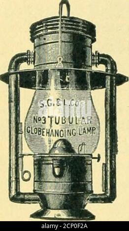 . Itinerari e tariffe delle escursioni estive. Delaware, Lackawanna e compagnia ferroviaria occidentale. 1893 .. . No.2.Square Street Lamp.. Lampade e Lanterne particolarmente adattate per i resort estivi. Lanterne con globi coperti per decorazioni. Foto Stock
