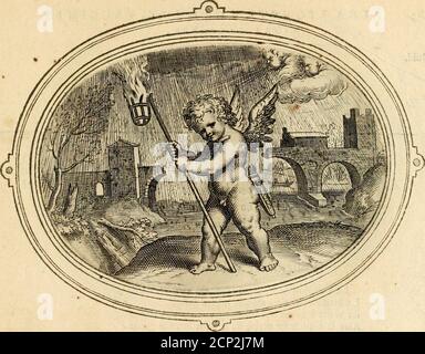 . Vo e M B L e ma T A OFFICIT OFFICIO, /Siïlm nec flammdt potis efl rejlmguere nimhus, ^t flammdt Virey adtjcit Vnda nouas.Qu^ metamflrphojis ? Mihi fimt medicammo, virus y EI ma per den/as fiamma fauillat a^uas, P.5yt. Amans, ita vt fax, agitando ardefcit magis. Soccorfo mi nuo^. ]S(on pm lacca , f%t Vento render spentalAlta fiamma d^fmor , an:^ più /ale.(hai rimedio pojTio dar al mio male.se per la medicina più saumenta f « Secours me nuit. La pulye ny le vent ne nous peut rendre cfteinte1 a flpmme de Lamour , aiiis nourrit fon brandon.> QII-1 efpoir de t Foto Stock