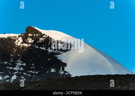 Paesaggio sulla valle di Markha Trek Foto Stock