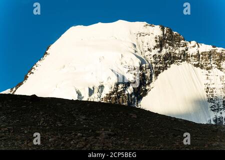 Paesaggio sulla valle di Markha Trek Foto Stock