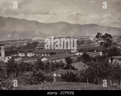 Vista di San Jose, Costa Rica, circa 1890 Foto Stock