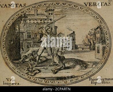 . Mundi lapis lydius, siue, Emblemata moralia nobilissimi viri D. Antonii A. Burgundia quondam Archidiaconi Brugensis : in quibus vanitas per veritatem falsi accusatur & conuincitur. integra. Carpituir i?iaiie. ILMBLEMA H- ihh Cynthia Jumpkno coniunxtt^ corniia vul^Occwitinteari damnajihirc^lohi.JiMudJcus hac actas, au^ dicitur inte^ra,vitct,Carpitur afSiddue, dteminuit-^i^hitifos. ■^hinifitii^i^hitifitifitii.£^i^i^i^hinifitifitifitii. VATSrita^ e/RITAf. Ecce reos capitisJort Foto Stock