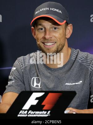 Formula One - F1 - Monaco Grand Prix - Monaco - 24/05/2017 - McLaren's Jenson Button during a news conference. REUTERS/Max Rossi