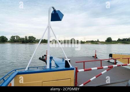 Traghetto Walsum-Orsoy Rhine Foto Stock