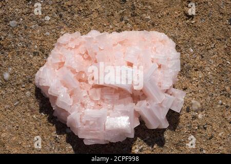 Sale di roccia, vicino a Walvis Bay in Namibia Foto Stock