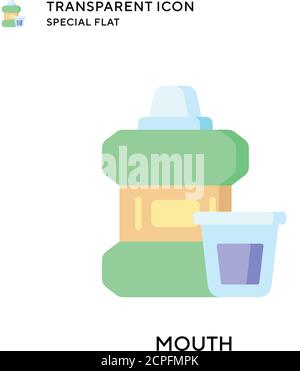 Icona vettore bocca. Illustrazione piatta. Vettore EPS 10. Illustrazione Vettoriale