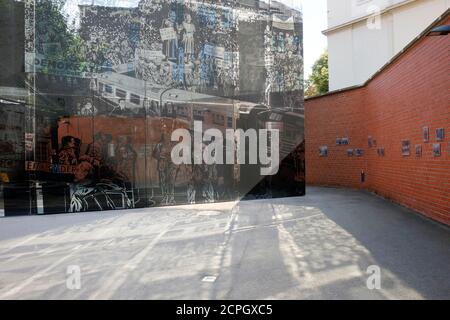 Andreasstraße Memorial and Education Center, ex prigione di rimando del Ministero della sicurezza di Stato della RDT, Erfurt, Turingia, Germania, Europa Foto Stock