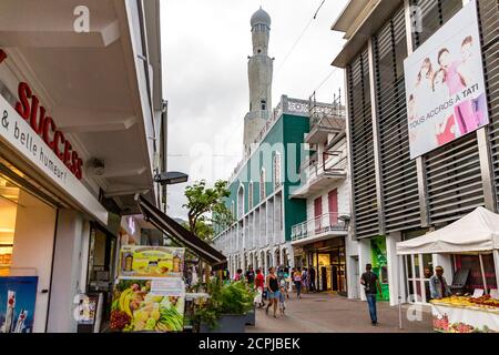 Moschea, Grand Mosquée de Saint-Denis, Saint-Denis, Isola di Reunion, Francia, Africa, Oceano Indiano Foto Stock