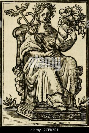 . Iconologia, of, Uytbeeldingen des verstanden : waer in verscheiden afbeeldingen van deughden, ondeughden, genegentheden, menschlijcke hertztochten, konsten, leeringen, sinlijckheden, elementen, hemelsche lichamen, landschen van handeren, verweren, kelen alle, verweren een werck dat dienstigh is, allen reedenaers, poëten, schilders, beeldhousers, teyckenaers, en alle andere konstbeminders en liefhebbers der geleertheyt en eerlijcke wetenschappen ... . Il:aet,ttel-veby eenc Koewoerde vergelijckende , diein Foto Stock