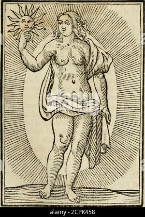 . Iconologia, of, Uytbeeldingen des verstanden : waer in verscheiden afbeeldingen van deughden, ondeughden, genegentheden, menschlijcke hertztochten, konsten, leeringen, sinlijckheden, elementen, hemelsche lichamen, landschen van handeren, verweren, kelen alle, verweren een werck dat dienstigh is, allen reedenaers, poëten, schilders, beeldhousers, teyckenaers, en alle andere konstbeminders en liefhebbers der geleertheyt en eerlijcke wetenschappen ... . Wcreld in heyHgheyten in de rechte leere doorkichtigh Foto Stock