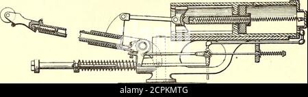 . Il giornale ferroviario di strada. Mezzi del thecord. 743,521. Trolley Stand; Frederick Kennington e David L.Fawcett, Leeds, Inghilterra. Domanda depositata il 14 gennaio 1903. Un palo mobile verticalmente e con orizzonte di riferimento avente una molla interposta tra un'appendice sul palo e la presa verticale. 743,542. Segnale del trolley; Charles H. Morse, Cambridge, Mass., lun. Depositato il 25 giugno 1901. La corrente è diretta dagli elettromagneti passanti che controllano i segnali di sicurezza e di pericolo su ciascuna estremità del blocco. 743,654. Riscaldatore elettrico per auto; James F. McElroy, Albany, N. Domanda di Y. depositata il 2 settembre 1903. Una speciale h elettrica Foto Stock