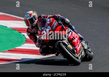 Misano Marco Simoncelli World Circuit, misano adriatico, 19 settembre 2020, ANDREA DOVIZIOSO - TEAM DUCATI durante il Gran Premio di San Marino e Riviera di Rimini - Libere 4 e Q, Campionato Mondiale MotoGP - Credit: LM/Alessio Marini/Alamy Live News Foto Stock