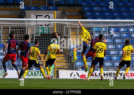 Oxford, Regno Unito. 19 Settembre 2020. I visitatori che hanno subito un attacco durante la Sky Bet League 1 a porte chiuse si sono dati una partita tra Oxford United e Sunderland al Kassam Stadium di Oxford, Inghilterra, il 19 settembre 2020. Foto di Nick Browning/prime Media Images. Credit: Prime Media Images/Alamy Live News Foto Stock