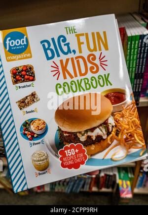 Cookbook per bambini al Barnes & Noble Booksellers Book, New York, USA Foto Stock