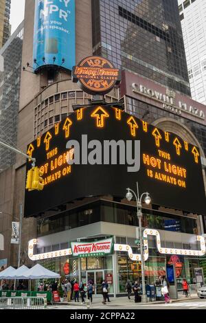 Krispy Kreme Donut Store, Times Square, New York, USA Foto Stock