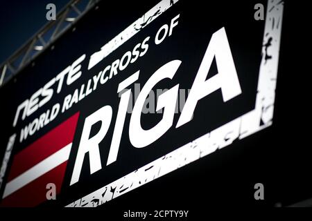 Riga, Lettonia. 19th Sep 2020. Ambiance durante il Neste World RX di riga-Lettonia, 5a prova del FIA World Rallycross Championship 2020, FIA WRX, dal 19 al 20 settembre 2020 sul Bikernieksa Kompleksa Sporta Baze, a riga, Lettonia - Foto Paulo Maria / DPPI Credit: LM/DPPI/Paulo Maria/Alamy Live News Credit: Gruppo Editoriale LiveMedia/Alamy Live News Foto Stock