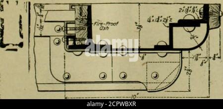 . Ingegnere americano e giornale ferroviario . Molle bobina singola IJ trovato SteelliOutside Diam. S^FNEE HEIGLRT DRAFT RIGGING E TLATFORM FRAMING. Foto Stock