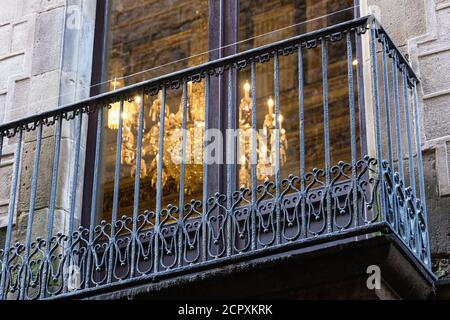 Barcellona, Museu Picasso, Museo Picasso, balcone Foto Stock