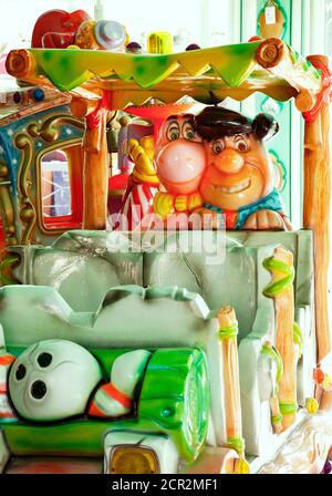 Giostra, giostra per bambini, Pistoia, Toscana, Italia Foto Stock