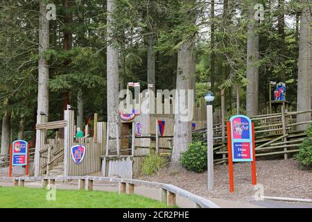 Adventure Golf, Centre Parcs Longleat Forest, Warminster, Wiltshire, Inghilterra, Gran Bretagna, Regno Unito, Regno Unito, Europa Foto Stock