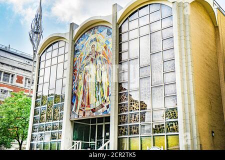 Chiesa cattolica bizantina di St. Mary, East Village, New York City, New York, USA Foto Stock